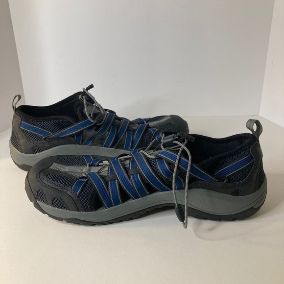 Mens Chaco Outcross Water Sport Shoe Vibram Sole‎ Black Blue 12 main image 8